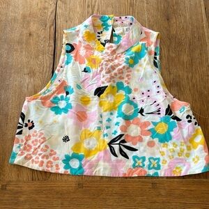 XIX Palms Floral Tank Top